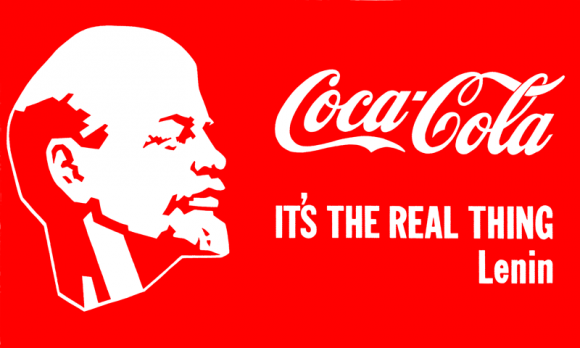 LENIN — COCA-COLA, 1990, Screenprint