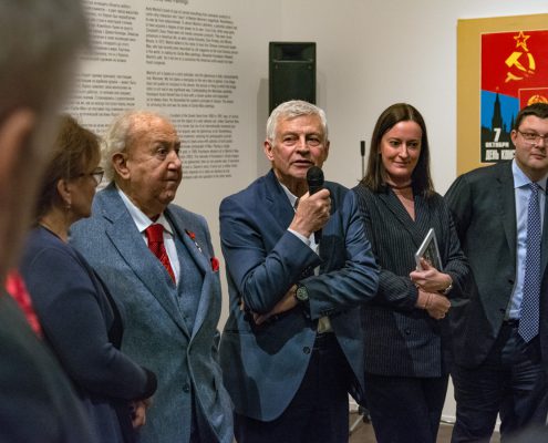 Zurab Tsereteli, Alexander Kosolapov, Vasili Tsereteli; Photo: George Lesskis